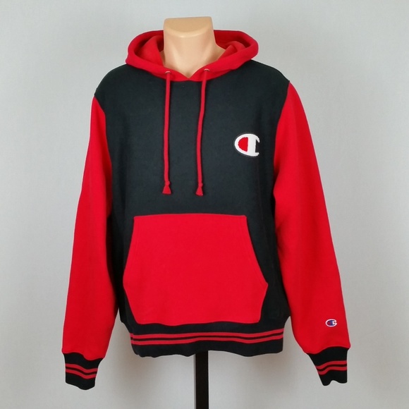 champion black hoodie men